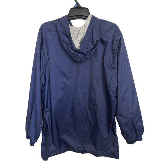 VTG 90s Adidas Pullover Track Jacket Windbreaker Size XL Gorpcore Navy Outdoors - Picture 2 of 5